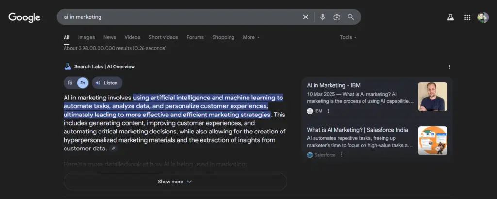 Answer Engine Optimization (AEO): The Future Beyond SEO Screenshot 2025 06 09 133901