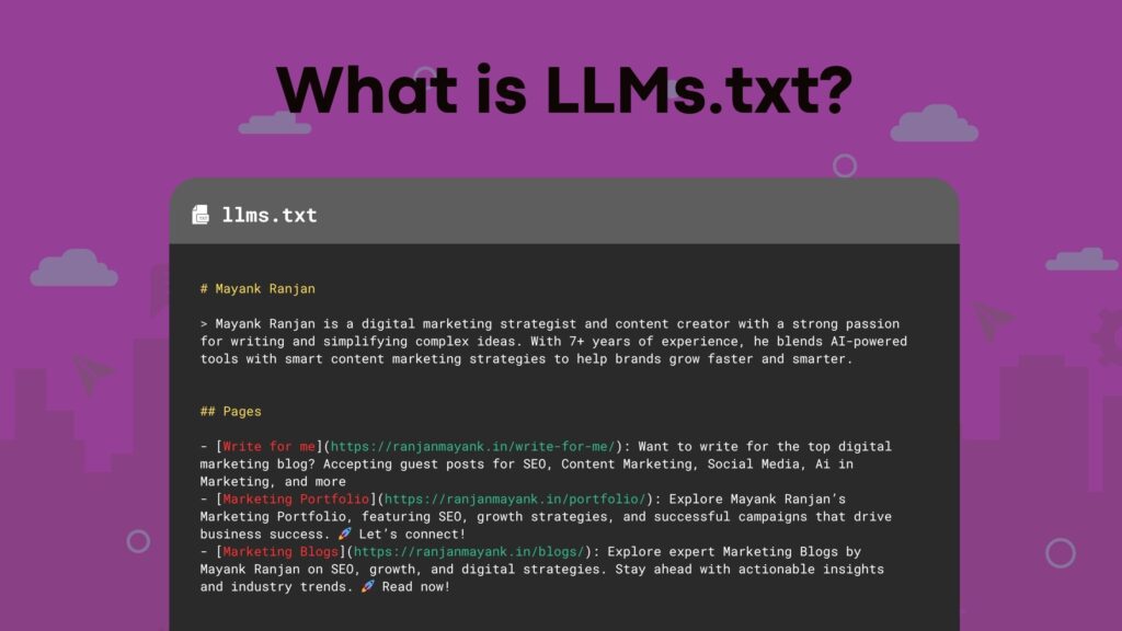 The Ultimate Guide to llms.txt (2025) llms.txt file
